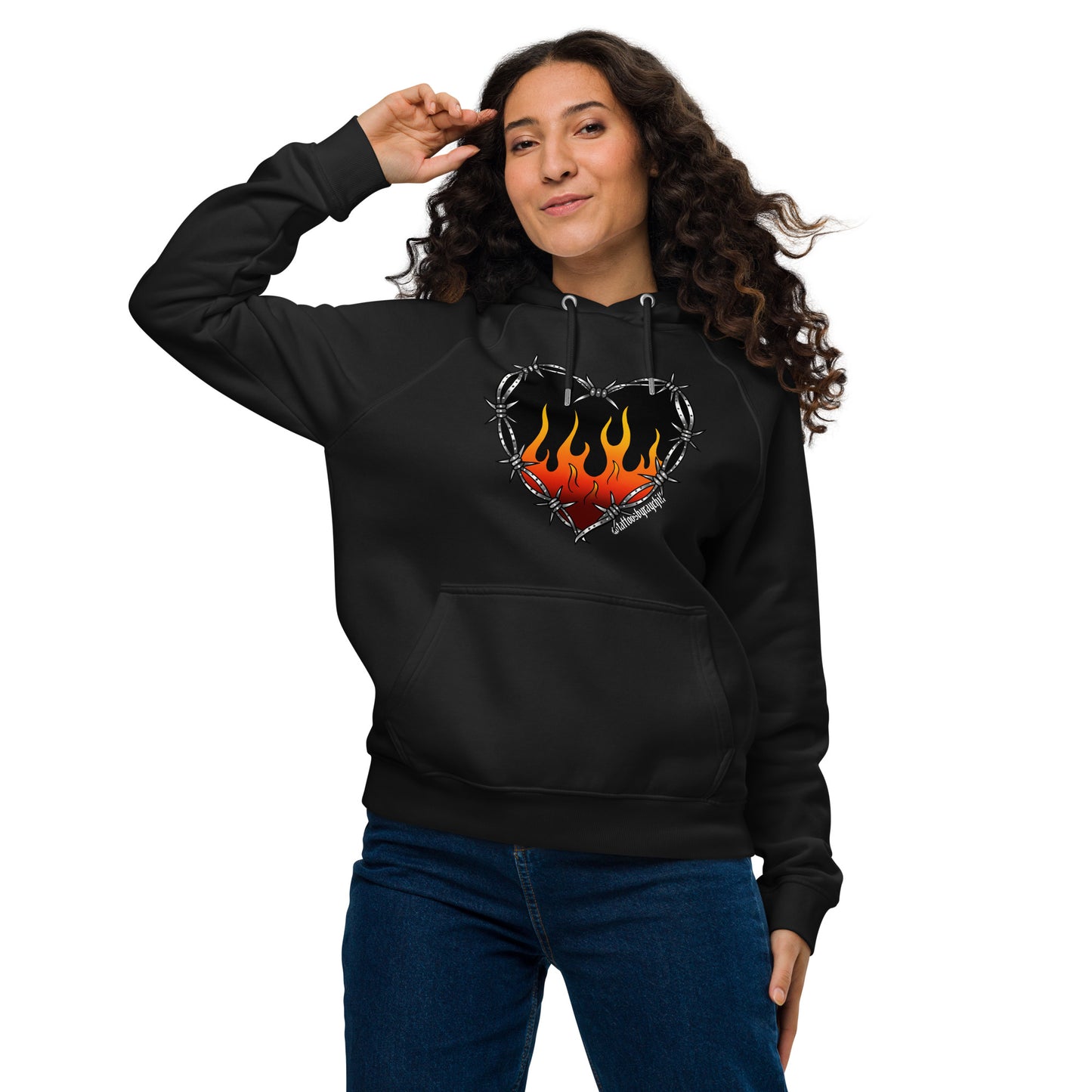 Heart on Fire Hoodie (BLK)