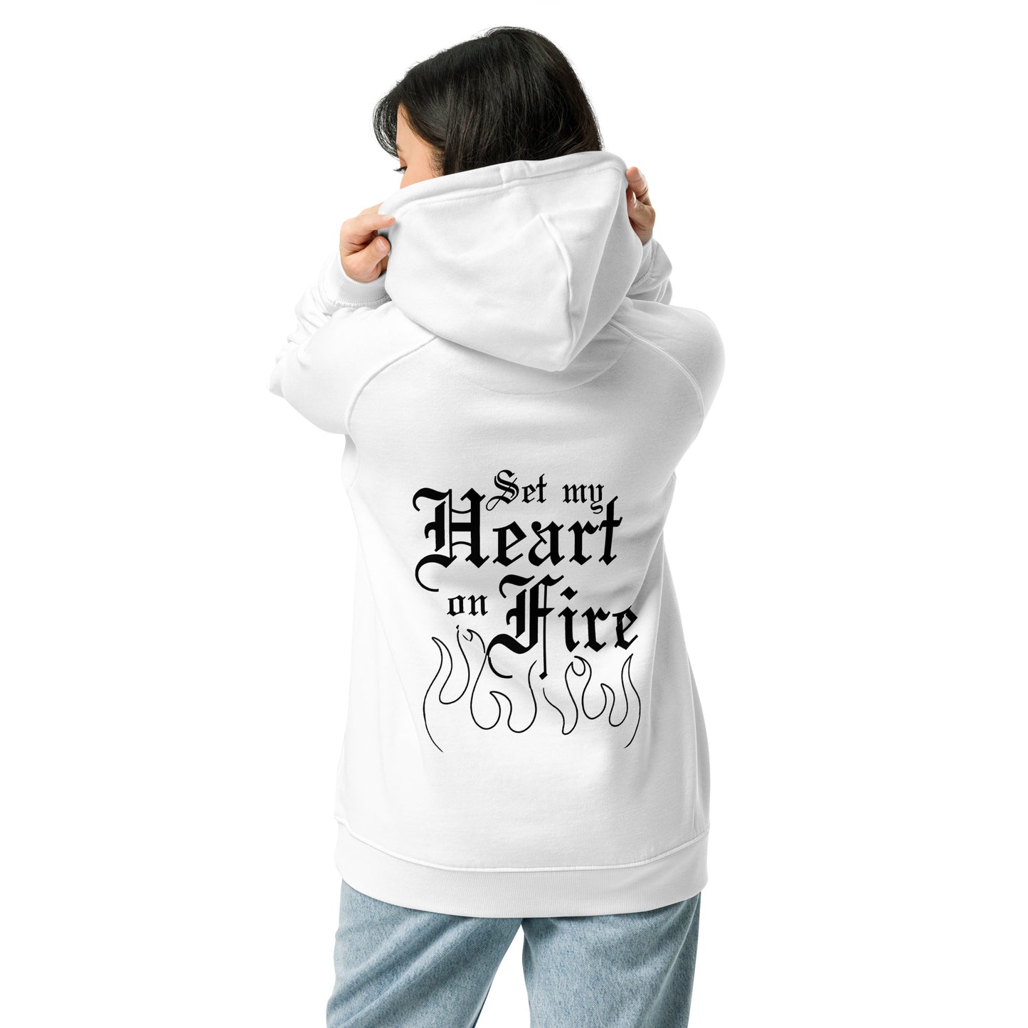 Heart on Fire Hoodie (WHT)